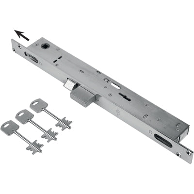 Serratura Montante Infilare 6603 Feb B.Q Nich F.Mm 25 Dm M2 Tripl+Scr+Q8 E.Mm 23
