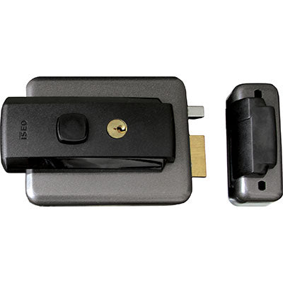 Serratura Cancello Applicare Elettrica 52N Iseo Vern C.Tondo Fisso Scr+ Pulsante E.Mm 50/80 Dx/Sx