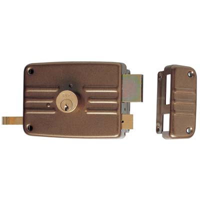 Serratura Legno Applicare 430 Iseo - C.Tondo Fisso M3+Tirante E.Mm 70 Dx- 2 Pezzi