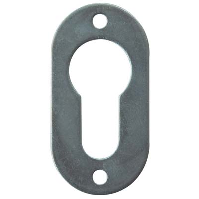 Mostrina Ovale Foro Sagomato 06092 Cisa - Zincata Mm 54X28- 5 Pezzi