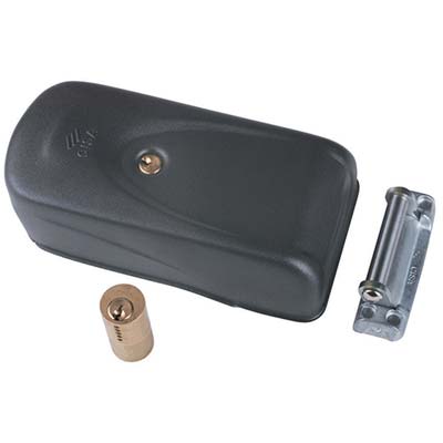 Serratura Metallo Applicare Elettrika 1A721 Cisa Zincata C.Tondo Fisso E.Mm 50/80 Dx/Sx
