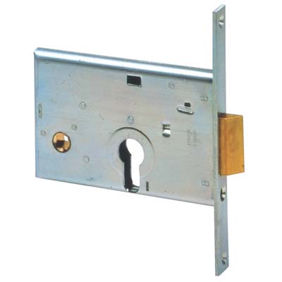 Serratura Metallo Infilare 44145 Cisa B.Q Zinc F.Mm 16 F.Sagom M1+Scr H.Mm 82 E.Mm 60