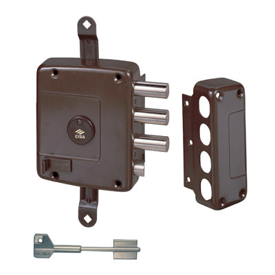 Serratura Legno Applicare 57167 Cisa Dm M4 Scr+Trip E.Mm 63 Sx