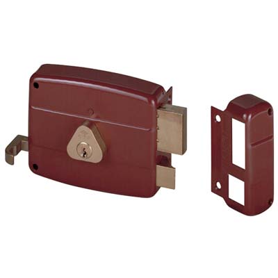 Serratura Legno Applicare 50121 Cisa C.Tondo Fisso M2+Tirante E.Mm 50 Dx