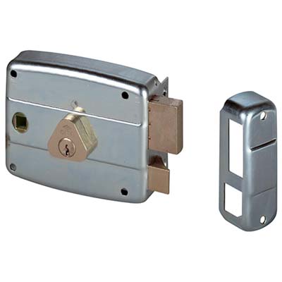 Serratura Legno Applicare 50571 Cisa C.Tondo Fisso M2+Q8 E.Mm 60 Dx