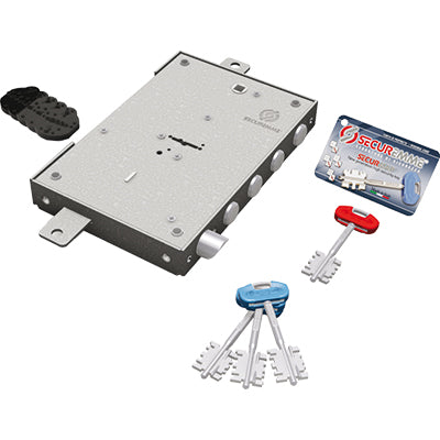 Serratura Metallo Applicare 2401 Securemme Dm M4 Tripl+Scr Ip.Mm 28 E.Mm 63 Dx/Sx