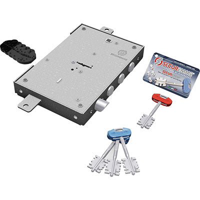 Serratura Metallo Applicare 2401 Securemme Dm M4 Tripl+Scr Ip.Mm 37 E.Mm 63 Dx/Sx