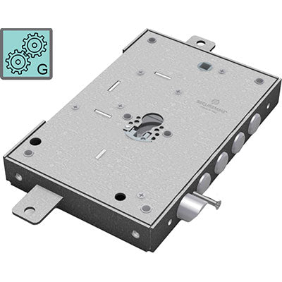 Serratura Metallo Applicare 2651 Securemme F.Sagom M3 Tripl+Scr Ip.Mm 28 E.Mm 63 Dx/Sx