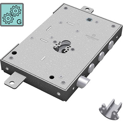 Serratura Metallo Applicare 2651 Securemme F.Sagom M3 Tripl+Scr Ip.Mm 37 E.Mm 63 Dx/Sx