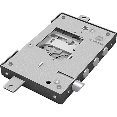 Serratura Metallo Applicare Nuda 2500 Securemme S/Cuore Tripl+Scr Ip.Mm 37 E.Mm 63 Sx