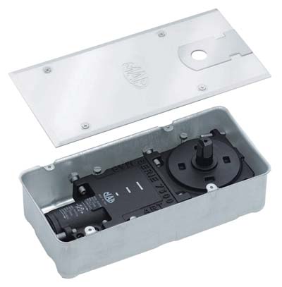 Chiudiporta A Terra Dc477 Assa Abloy Mm 277X70X110 Piastra Inox Forza 1/3 + Fermo 90 °