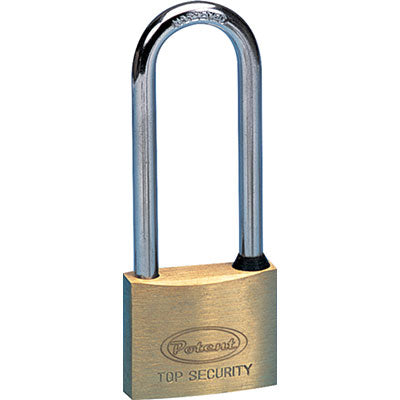 Lucchetto Arco Lungo 2700 Potent - Ottone Arco Cromato Chiavi 2 Mm 30X41- 12 Pezzi