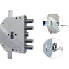 Serratura Metallo Applicare 2155 Pen/Fl Cr F.Sagom M2 Tripl+Scr Ip.Mm 28 E.Mm 60 Sx