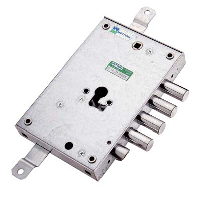 Serratura Metallo Applicare 85571 Mottura F.Sagom M2 Tripl+Scr Ip.Mm 28 E.Mm 63 Dx