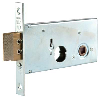 Serratura Metallo Infilare 123 Welka B.Q Zinc F.Mm 22 F.Tondo M1+Scr H.Mm 62 E.Mm 60