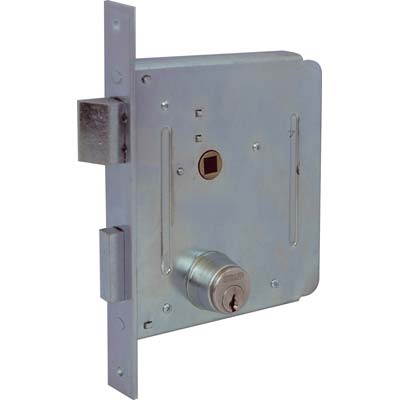 Serratura Cancello Infilare 050500 Welka B.Q Zinc F.Mm 22 C.Tondo M2+Scr+Q8 E.Mm 50