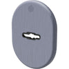 Mostrina Porta Blindata 4301 Securemme - Dm Ottone Cromo Satinato Mm 82X62- 5 Pezzi