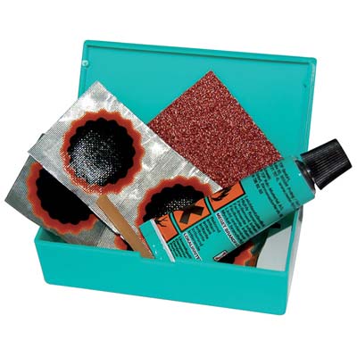 Riparazione Tiptop Kit Tube Tour Tt-01 Rema - Pezze 5 + Accessori- 6 Pezzi