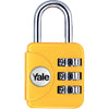 Lucchetto A Combinazione Yp1 Yale - Acciaio Verniciato Arco Cromato Mm 28- 2 Pezzi