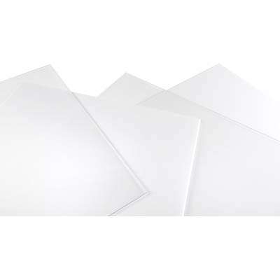 Vetro Sintetico Rigido - Polistirolo Trasparente Cm 50X100 S.Mm 4- 5 Pezzi