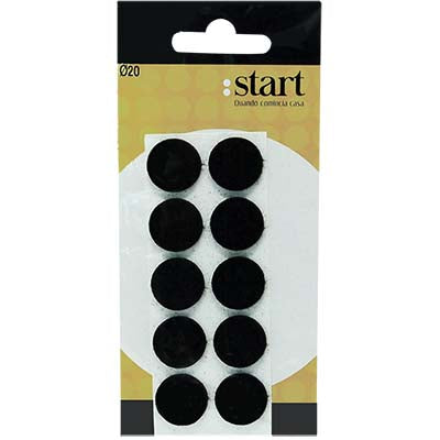 Feltrino Adesivo Tondo - Noce D.Mm 24 Cf=Pz 8- 25 Confezioni