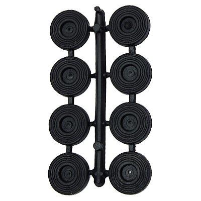 Gommino Sottosedia Pronty - Nero D.Mm 25 + Vite Cf=Pz 8- 12 Confezioni