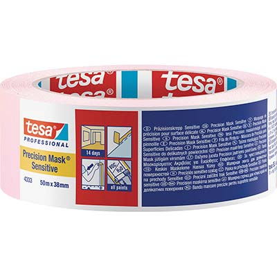Nastro Carta Sensitive Rosa 4333 Tesa - Mm 38 Ml 50- 4 Pezzi