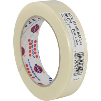 Nastro Carta Msk 6127 Tb Eurocel - Mm 25 Ml 50- 72 Pezzi