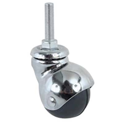 Ruota Sferica Girevole Perno Filettato 165B Avo - A/Zincr/Gomma Mm 8X30 D.Mm 40- 4 Pezzi