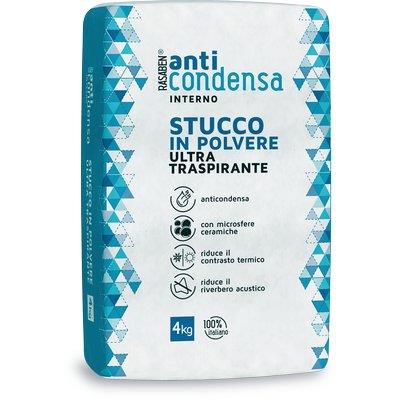 Stucco Polvere Interno Anticondensa K2 Rasaben - Kg 4- 4 Pezzi