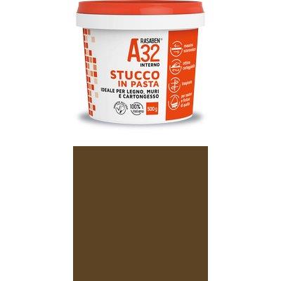 Stucco Pasta Legno A32 K2 Rasaben - Noce Scuro Kg 0,5- 6 Pezzi