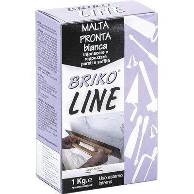 Intonaco Pronto Bianco Briko Line - Kg 1- 12 Pezzi