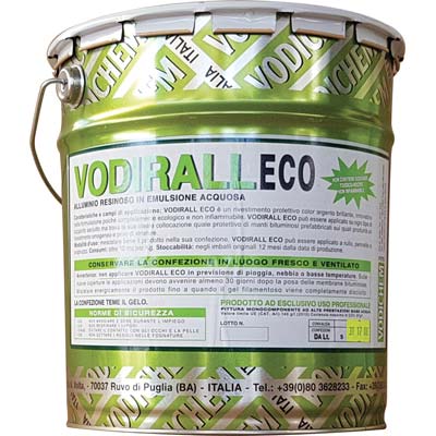 Alluminio Resinoso Vodirall Eco Vodichem Base Acqua Argento Lt 5