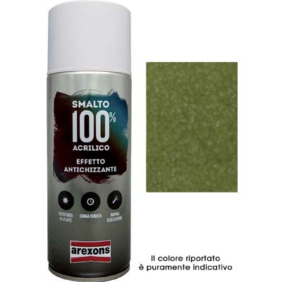 Smalto Spray 100% Acrilico Antichizzante Arexons - Bronzo Ml 400- 6 Pezzi