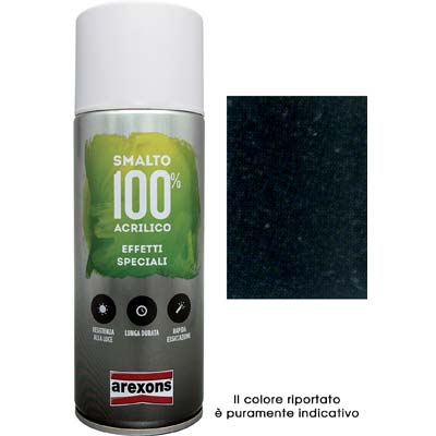 Smalto Spray 100% Acrilico Diamantato Arexons - Nero Ml 400- 6 Pezzi