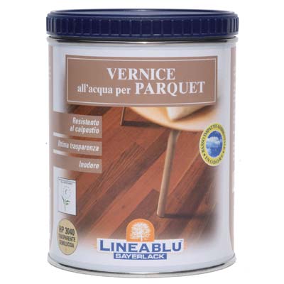 Vernice Acqua Parquet Lineablu Sayerlack Hp3040 Trasparente Semilucido Ml 750
