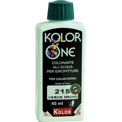 Colorante Acqua Kolorone - 215 Verde Medio Ml 45- 12 Pezzi