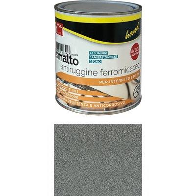 Smalto Antiruggine Ferromicaceo Hand - Grigio Medio Ml 750- 6 Pezzi