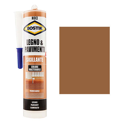 Silicone Acrilico Legno Pavimenti Bostik - Noce Ml 300- 3 Pezzi