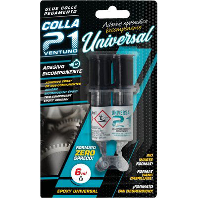 Colla 21 Universale Bicomponente - Ml 6- 3 Pezzi
