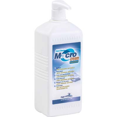 Crema Lavamani Macrocream Nettuno - + Dosatore Lt 1- 12 Pezzi