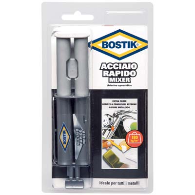 Bostik Acciaio Rapido Mixer - Ml 24- 4 Pezzi
