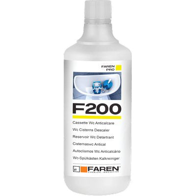 Acido Anticalcare Cassette Wc F200 Faren - Lt 1- 12 Pezzi