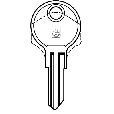 Chiave Piatta Cab Cab1 Silca - Casellario Acciaio Nichelato- 20 Pezzi