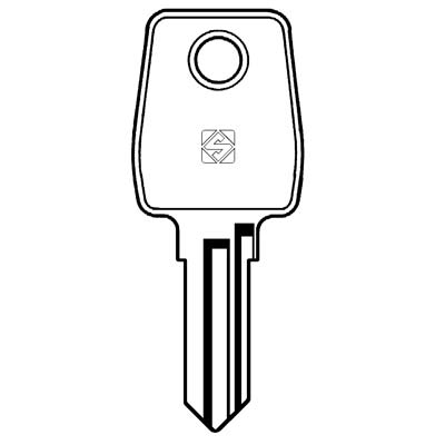 Chiave Piatta L&F Lf22 Silca - Ottone Nichelato- 10 Pezzi