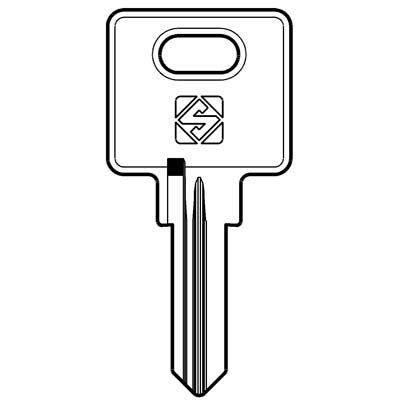 Chiave Piatta Osmar Oj6R Silca - Ottone Nichelato- 10 Pezzi