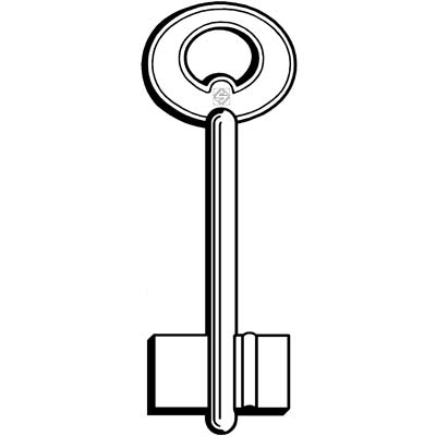 Chiave Doppia Mappa Domus Fondar Fd Silca - Ottone Nichelato- 5 Pezzi