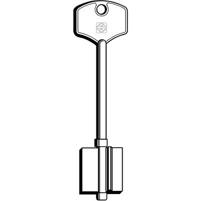 Chiave Doppia Mappa Potent 5Pt10 Silca - Ottone Nichelato- 5 Pezzi