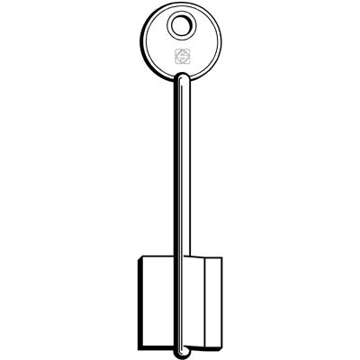Chiave Doppia Mappa Kassel Kyl Silca - Ottone Nichelato- 5 Pezzi