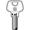 Chiave Punzonata Dom Dm128 Silca - Ottone Nichelato- 2 Pezzi